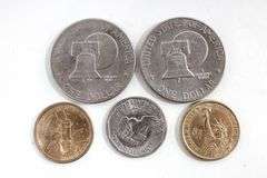 Coin Collection . Includes 300 Copper Wheat pennies , , "V" Nickels , Susan B Anthony , "GOLD" and 1976 IKE Dollars ,