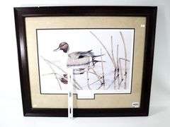 "Bull Sprig" by Sherrie Russell Meline - California Ducks Unlimited - Artist of the Year 1989-90 - Gallery Presentation - 25 x 30