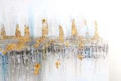 Glowing Cityscape Abstract on Canvas - 20 x 40