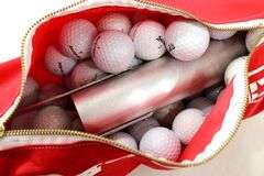 Original Bag Shag Made in USA with Golf Balls and Golf Ball Retriever to Collect Golf Balls without Bending Over.