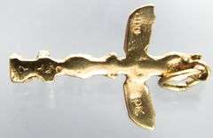 14 KT Gold Totem Pole Charm / Pendant   (1.34 gm)