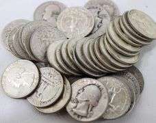 Washington Silver Quarters 40 items , $10 face value