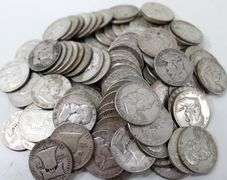 ONE HUNDRED ( 100 ) SILVER Franklin half dollars , $50 Face value
