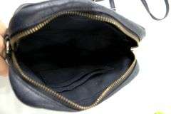 Coach Signature Leather Mini Camera Bag and Small Pebble Leather Wallet