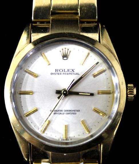 ROLEX Authentic Oyster Perpetual Mens, Type 1024 , Serial 8272238 , Sold New on 22/6/85 , at the New York US Navy post exchange No box includes Guarantee sheet
