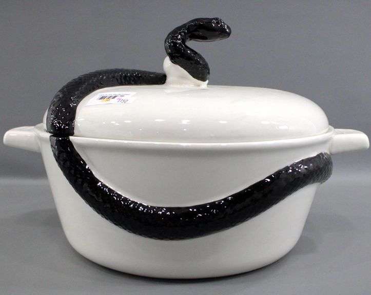 Snake Design Casserole with Lid - Halloween Special Originally Imported for TJ Maxx