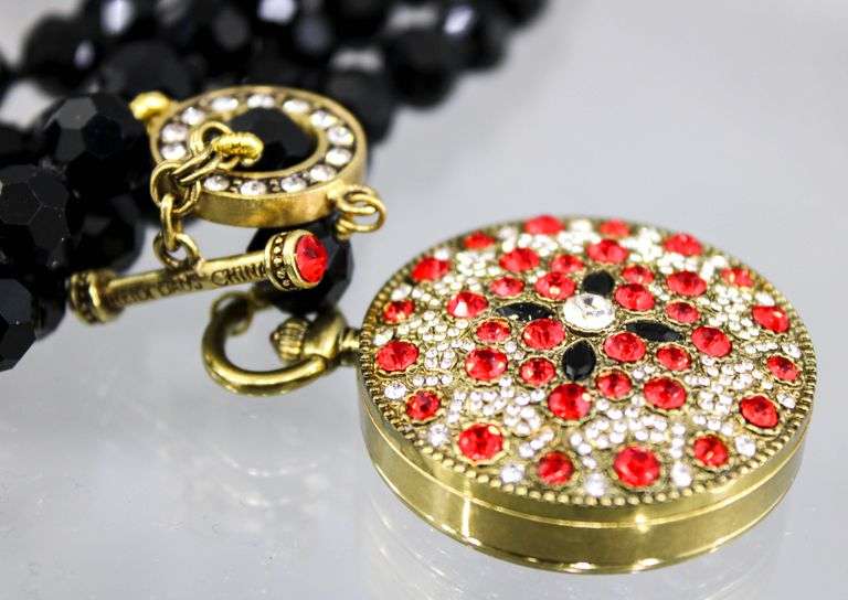 Heidi Daus Necklace and Watch Pendant in the original gift box with instructions