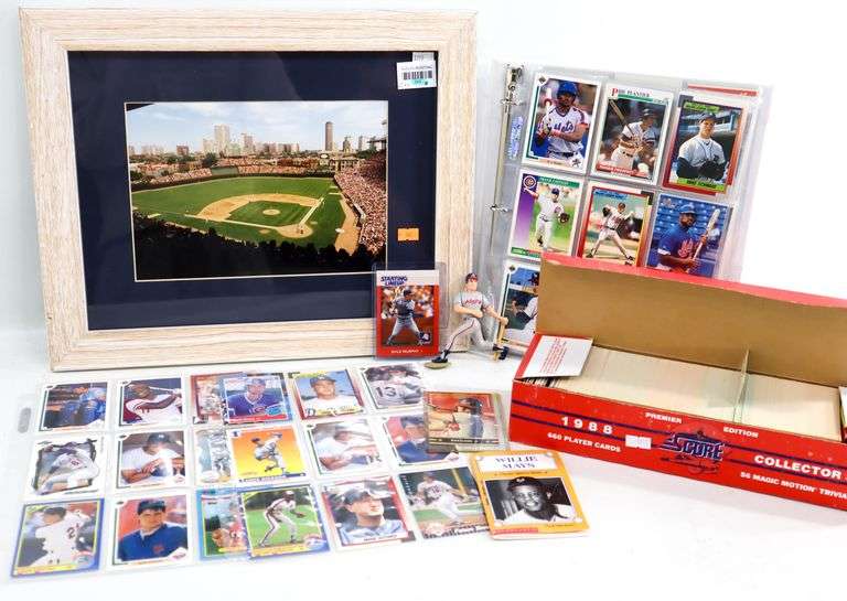 Baseball Collection Includes - Framed Matted Wrigley Field Photo ...