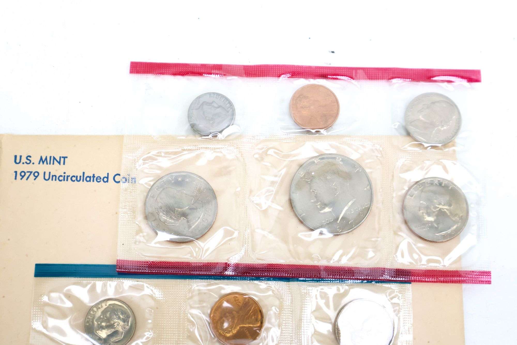 1976 Bicentennial Silver proof set , 1979 Mint uncirculated set