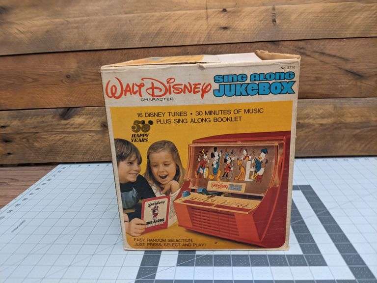Disney Sing Along Jukebox in Original Box - Bid On Estates Auction