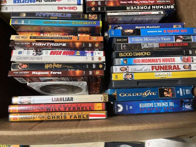 DVDs and VHS Movies - Bid On Estates Auction Services