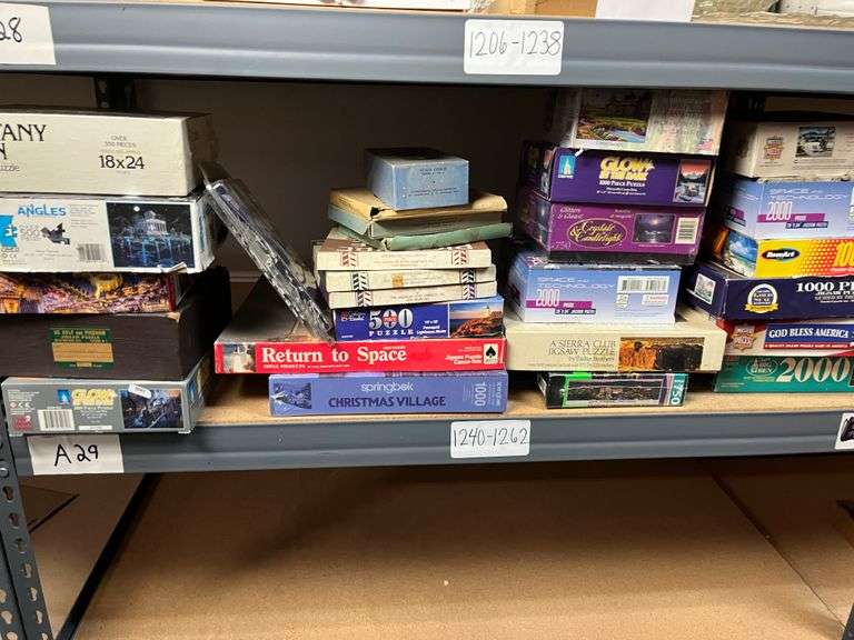 Large Lot of Jigsaw Puzzles