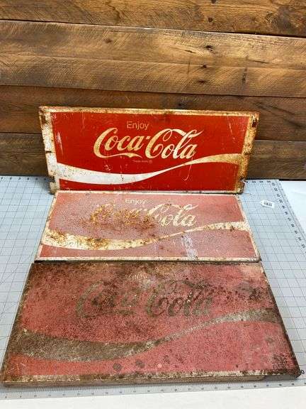 Metal Coca-Cola In-Store Display Panels
