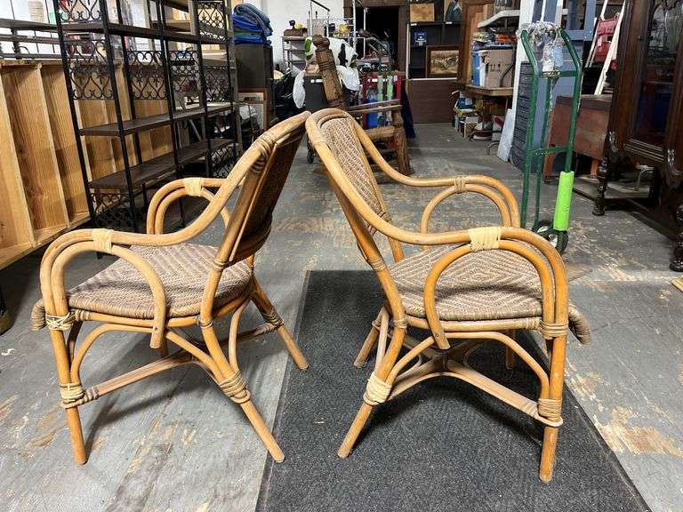 Pair of Rattan Chairs