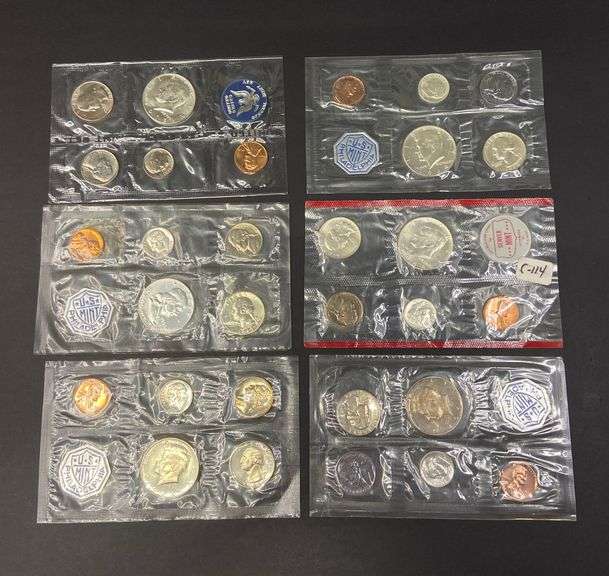 US Mint Proof Coin Sets, Various Years