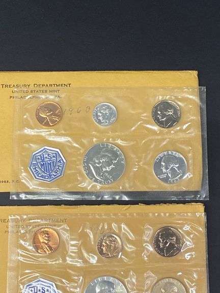 3 US Proof Coin Sets, 1962 and 1963