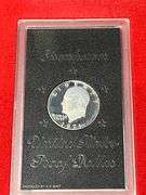 2 Proof Eisenhower Dollars in Brown Boxes (San Francisco, 40% Silver)