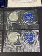 4 Uncirculated 40% Silver Eisenhower Dollar Coins, 1971-S