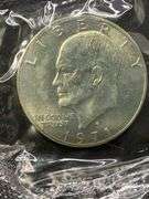 4 Uncirculated 40% Silver Eisenhower Dollar Coins, 1971-S