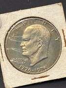 3 Eisenhower Bicentennial Dollar Coins, 1 Half Dollar and 1 1979 Susan B. Anthony