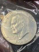 4 Uncirculated 40% Silver Eisenhower Dollar Coins, 1971-S