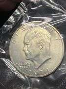4 Uncirculated 40% Silver Eisenhower Dollar Coins, 1971-S