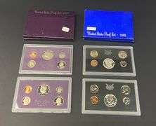 4 Proof Coin Sets, 1968 and 1987