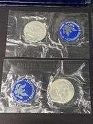 4 Uncirculated 40% Silver Eisenhower Dollar Coins, 1971-S