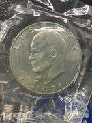 4 Uncirculated 40% Silver Eisenhower Dollar Coins, 1971-S