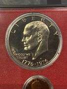 2 Uncirculated 40% Silver Eisenhower Dollar Coins, 1971-S and 1 1971-S Proof Coin Set