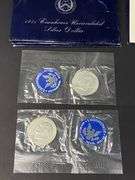 4 Uncirculated 40% Silver Eisenhower Dollar Coins, 1971-S