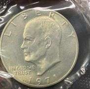 4 Uncirculated 40% Silver Eisenhower Dollar Coins, 1971-S