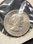 3 Eisenhower Bicentennial Dollar Coins, 1 Half Dollar and 1 1979 Susan B. Anthony