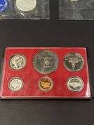 2 Uncirculated 40% Silver Eisenhower Dollar Coins, 1971-S and 1 1971-S Proof Coin Set