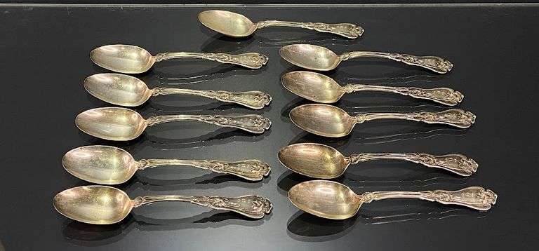 11 Sterling Silver Spoons weighing 221 grams