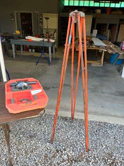 David White Meridian Surveyor's Transit with Tripod