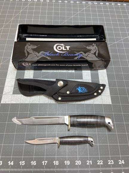 Set of Colt Black Beauty Knives with Sheath