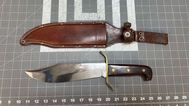 Western Bowie Knife with Sheath