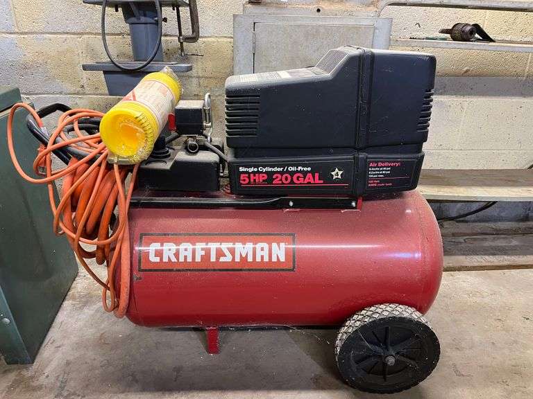 Air Compressor. Craftsman 5hp with 20 gallon tank.