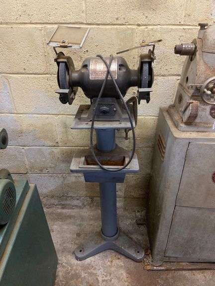 Contintental Bench Grinder on Pedestal Stand