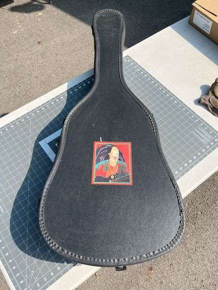 Empty Guitar Case with Bob Marley Emblem