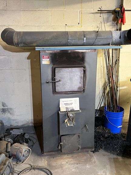 Coal / Wood Burning Stove with Pipe (was in use until new furnace was installed)