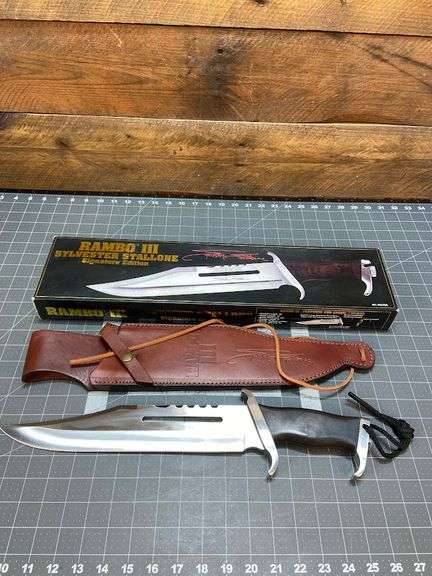 Gil Hibben Rambo III Knife, Sylvester Stallone Signature Edition
