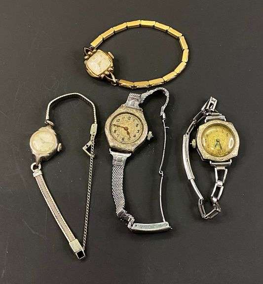 Women's Watches for Parts or Repair Including Gold Filled,Gruen, Vogel, Erima