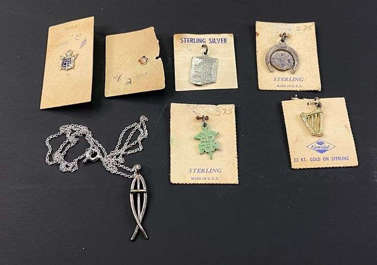 Sterling Silver Necklace and Charms