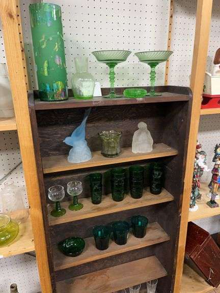 Contents of Shelf: Green Glass