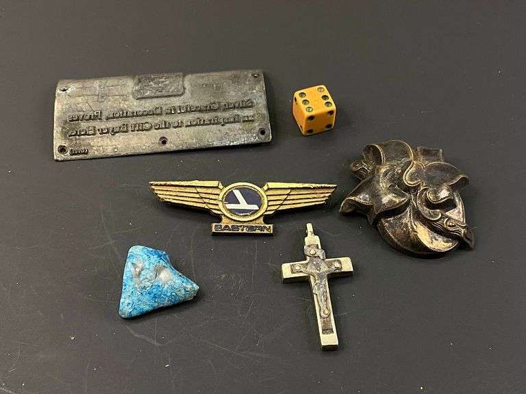 Cross, Stamp Plate, Plastic Eastern Airlines Pin