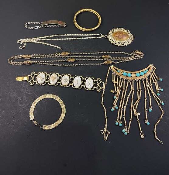 Costume Jewelry Necklaces and Bracelets Including Monet