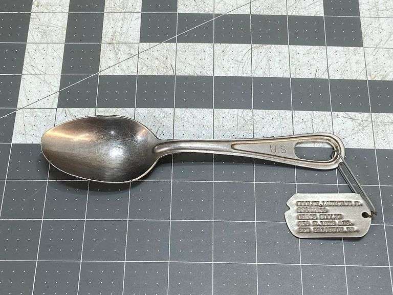 Silco US Spoon and Military Dog Tag