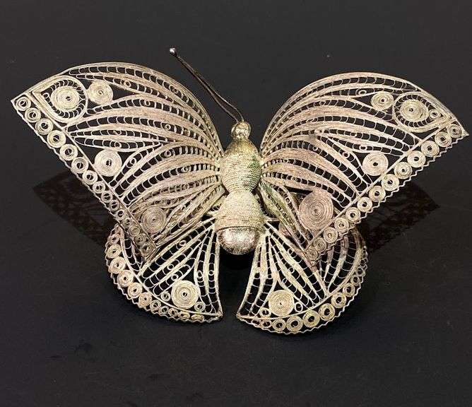 Sterling Silver Butterfly Brooch